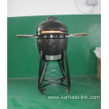 22inch ceramic bbq grill black iron cart